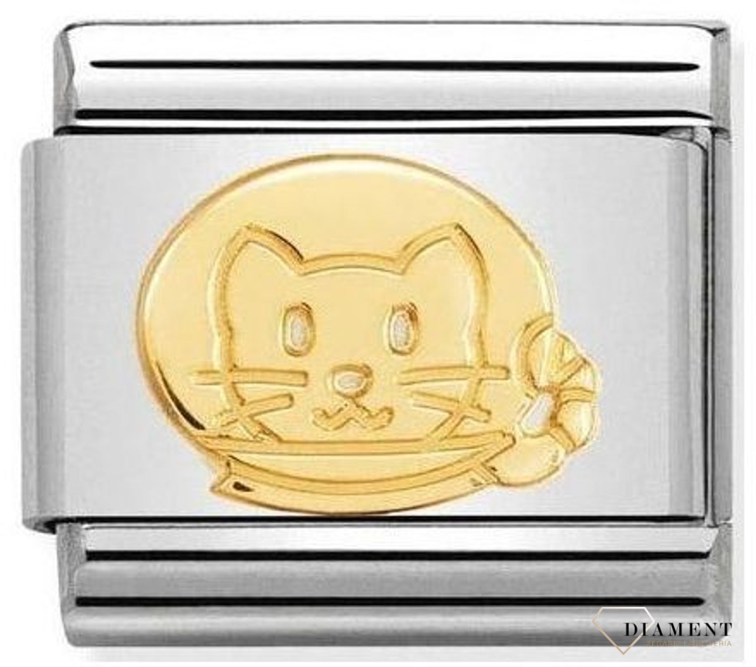 Nomination - Link 18K zawieszka złoto 'Kot astronauta' 030161 11 biżuteria nomination nomination zawieszki nomination baza.jpg